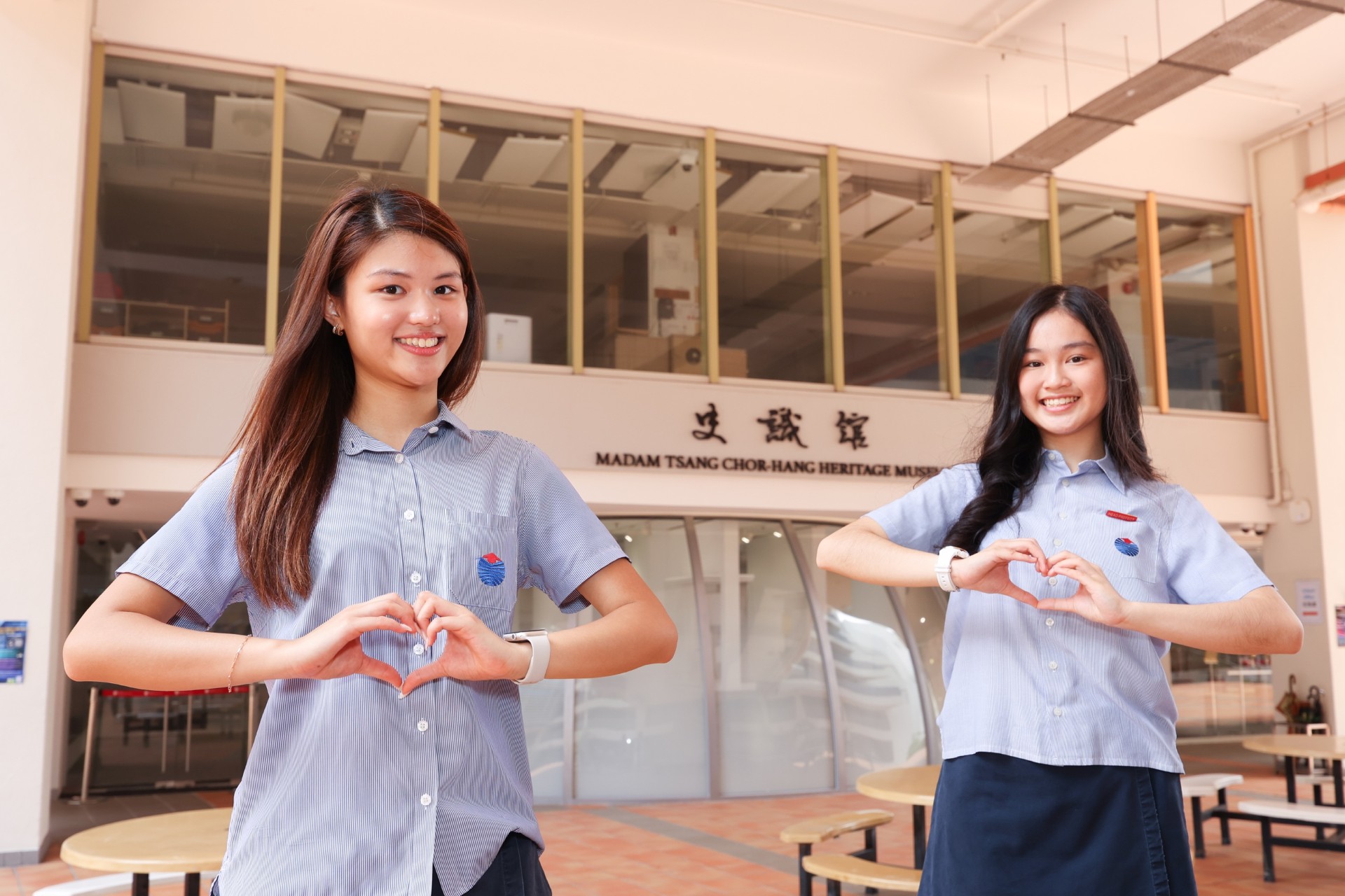 YCIS IB perfect scorers Augusta TANG (left) and CHAN Hoi Kiu (right) have obtained full marks in the IB exam.