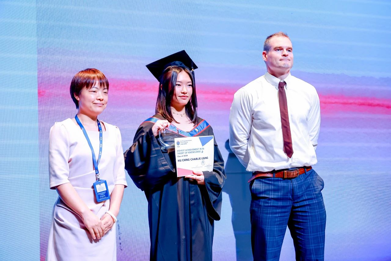 Charlie won the Highest Achievement Award in Theory of Knowledge at YCIS Beijing